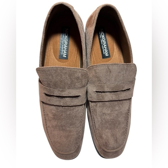 Nick Graham Mens Altred Suede Penny Loafers - Picture 4 of 8